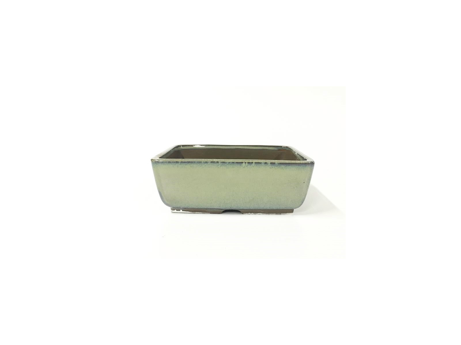 Tiesto rectangular 16 cm verde Yokkaichi 14567 bonsai