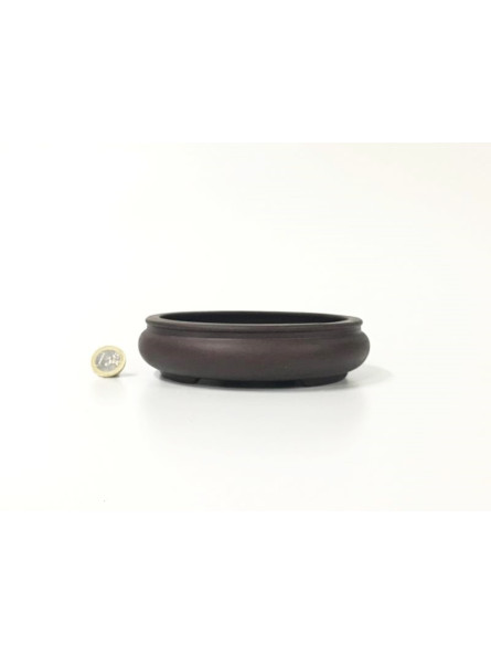 Tiesto redondo 15 cm Yixing sin esmaltar 14582 bonsai