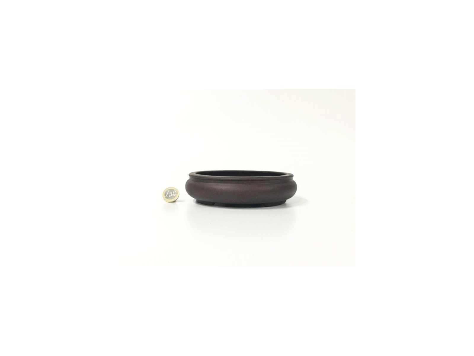 Tiesto redondo 15 cm Yixing sin esmaltar 14582 bonsai