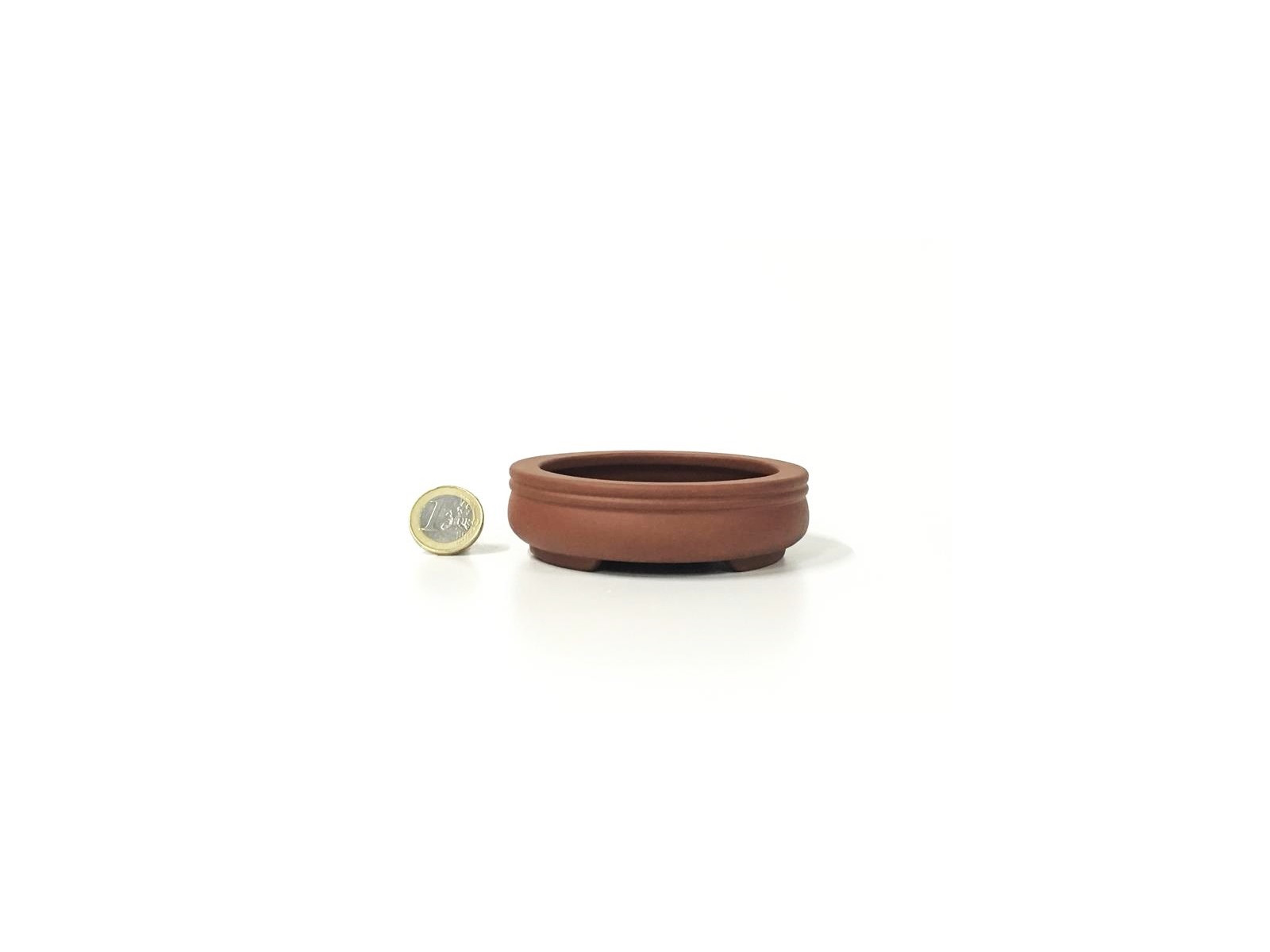 Tiesto redondo 9 cm Yixing sin esmaltar 14580/1 bonsai