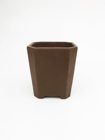 Tiesto cuadrado cascada 11 cm 14558/4 sin esmaltar maceta para bonsai
