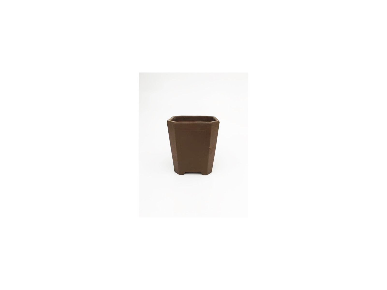 Tiesto cuadrado cascada 11 cm 14558/4 sin esmaltar maceta para bonsai