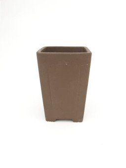 Tiesto cuadrado cascada 8 cm 14557/2 sin esmaltar maceta para bonsai
