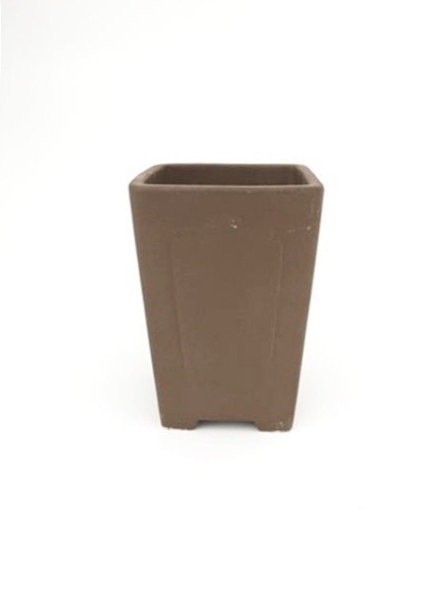 Tiesto cuadrado cascada 8 cm 14557/2 sin esmaltar maceta para bonsai