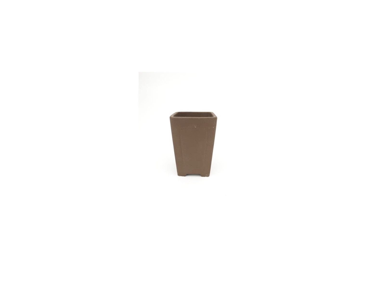 Tiesto cuadrado cascada 8 cm 14557/2 sin esmaltar maceta para bonsai