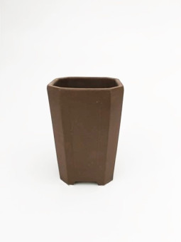 Tiesto cuadrado cascada 8 cm 14557/4 sin esmaltar maceta para bonsai