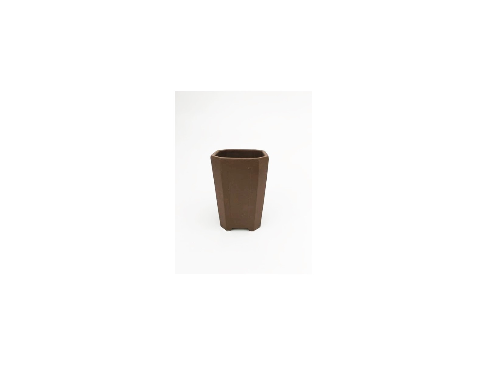 Tiesto cuadrado cascada 8 cm 14557/4 sin esmaltar maceta para bonsai