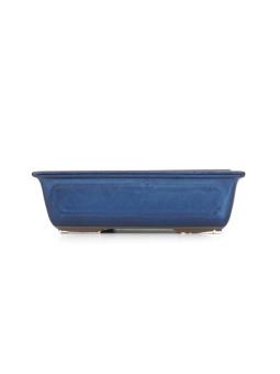 Tiesto rectangular 20 cm azul Yokkaichi 14140 maceta para bonsai