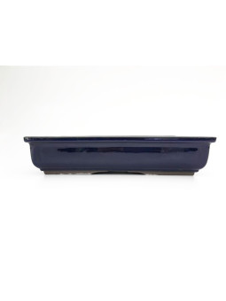 Tiesto rectangular 34 cm azul Yokkaichi 14258 maceta para bonsai