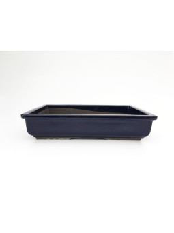 Tiesto rectangular 34 cm azul Yokkaichi 14258 maceta para bonsai