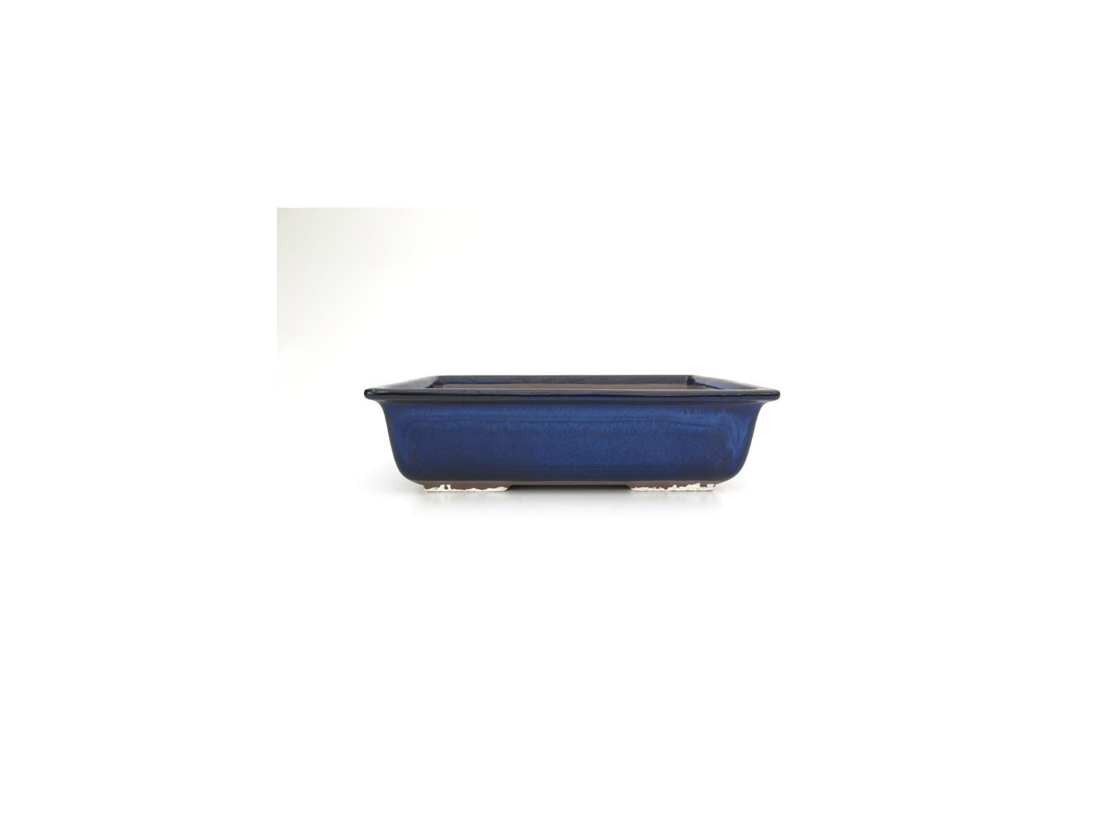 Tiesto rectangular 22.5 cm azul Yokkaichi 14139 maceta para bonsai