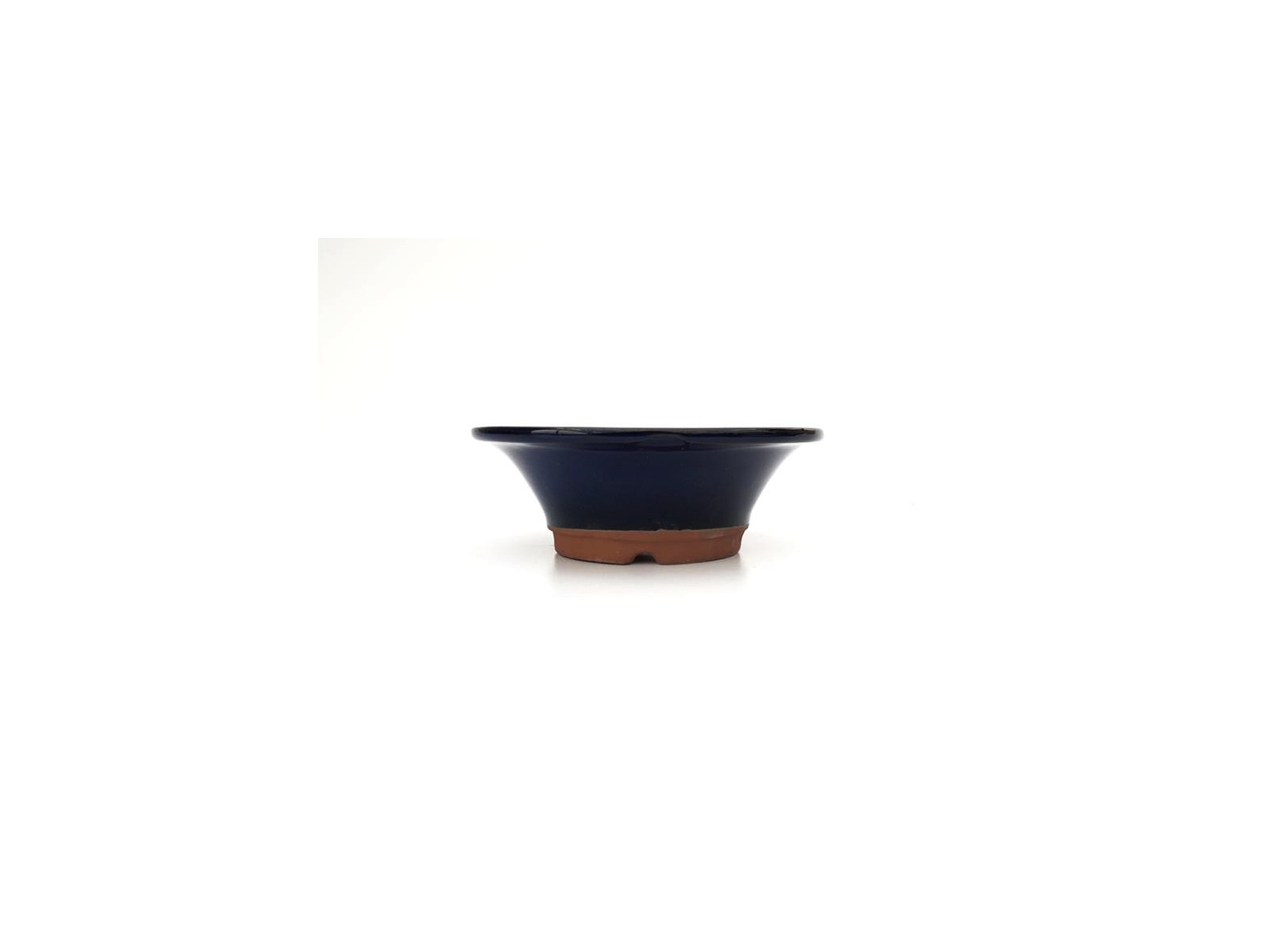 Tiesto redondo 18.5 cm azul Yokkaichi 14562 maceta para bonsai