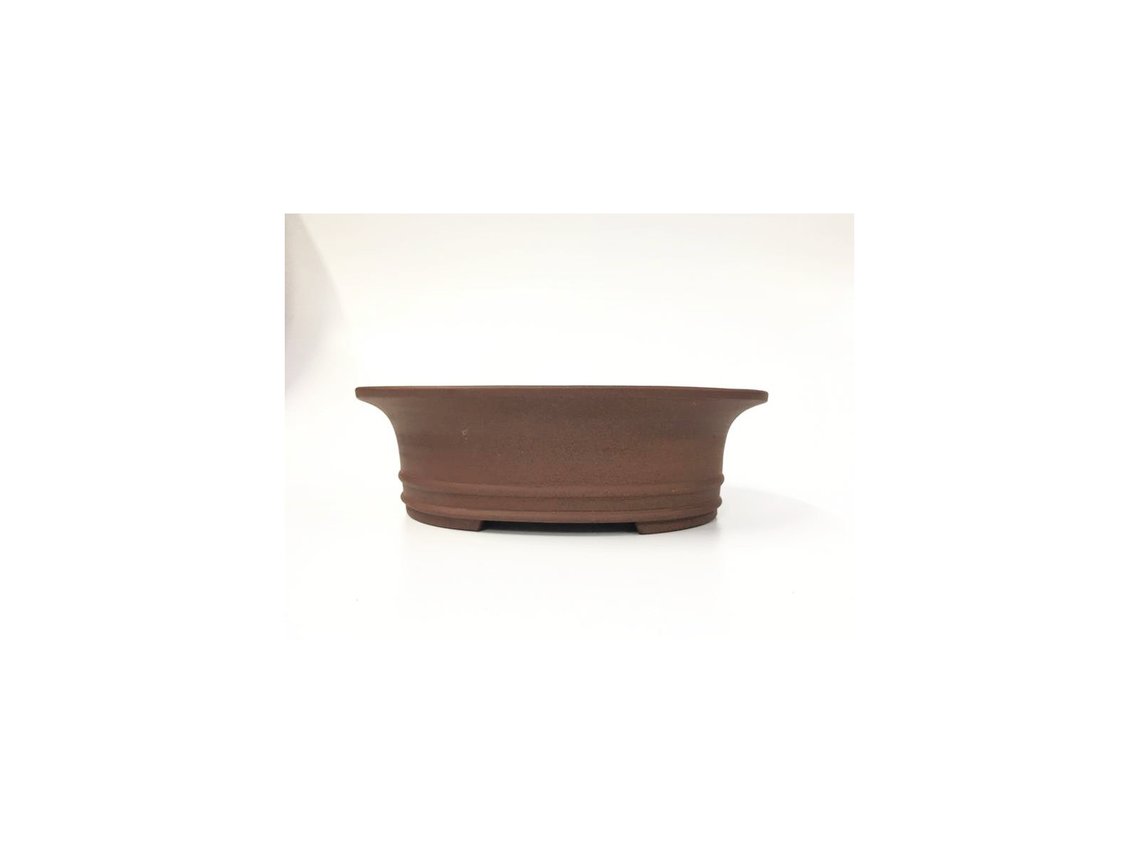 Tiesto ovalado 29.5 cm Yixing 14222 sin esmaltar bonsai
