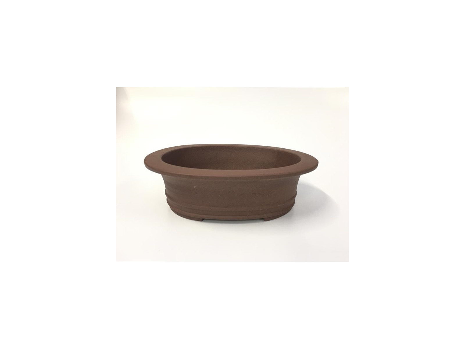 Tiesto ovalado 29.5 cm Yixing 14222 sin esmaltar bonsai