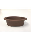 Tiesto ovalado 29.5 cm Yixing 14222 sin esmaltar bonsai