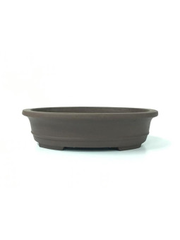 Tiesto ovalado 27.5 cm Yixing 13438 sin esmaltar bonsai