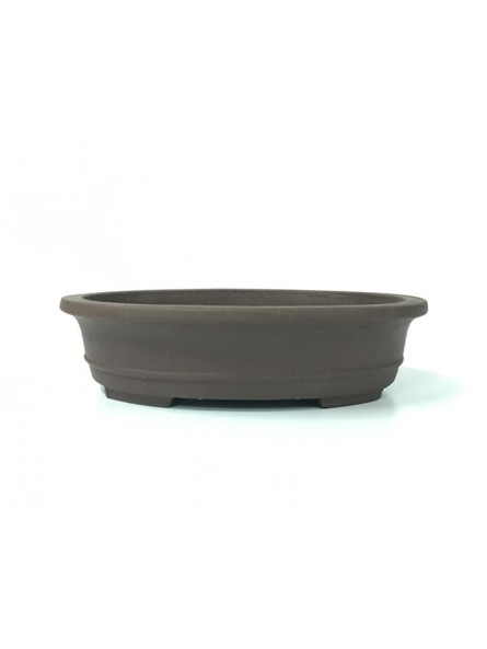 Tiesto ovalado 27.5 cm Yixing 13438 sin esmaltar bonsai