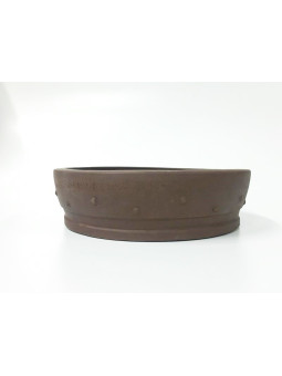 Tiesto redondo 25 cm Yixing 14594 sin esmaltar bonsai