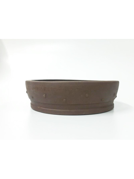 Tiesto redondo 25 cm Yixing 14594 sin esmaltar bonsai