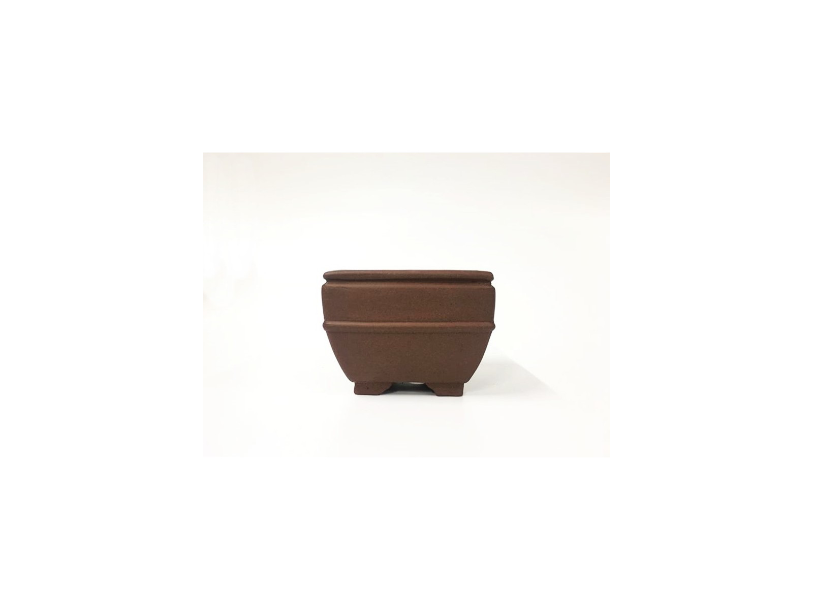 Tiesto cuadrado 16 cm Yixing 14599 sin esmaltar bonsai