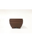 Tiesto cuadrado 16 cm Yixing 14599 sin esmaltar bonsai