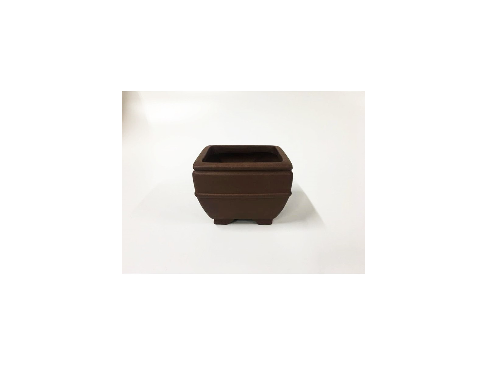 Tiesto cuadrado 16 cm Yixing 14599 sin esmaltar bonsai