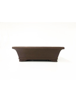Tiesto rectangular 25 cm Yixing 14597 sin esmaltar bonsai