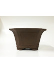 Tiesto cuadrado 29.5 cm Yixing 14592 sin esmaltar bonsai