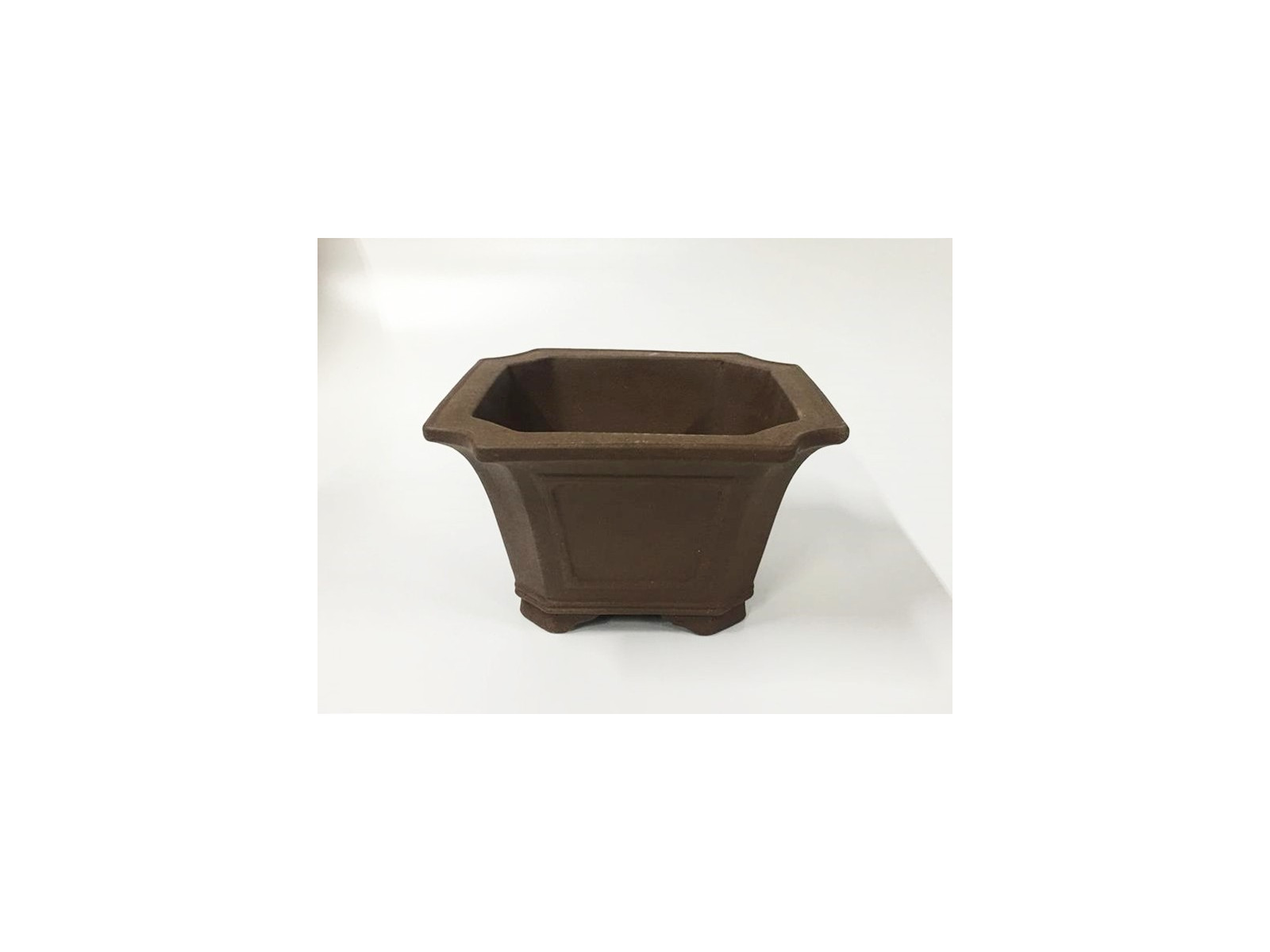 Tiesto cuadrado 29.5 cm Yixing 14592 sin esmaltar bonsai