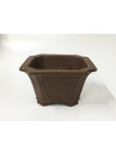 Tiesto cuadrado 29.5 cm Yixing 14592 sin esmaltar bonsai