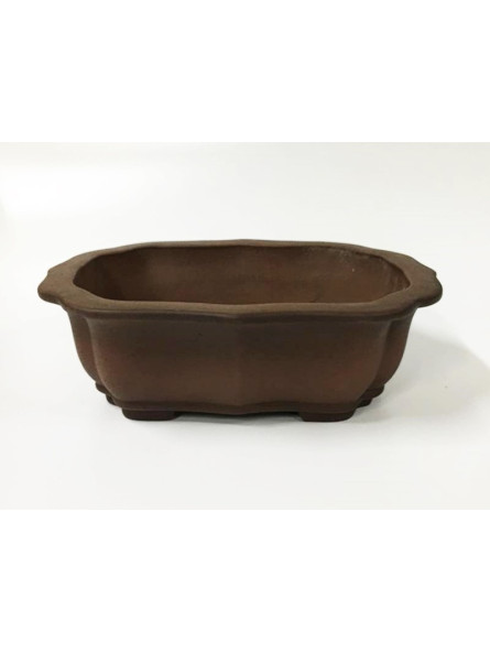 Tiesto ovalado 39 cm Yixing 13172 sin esmaltar bonsai