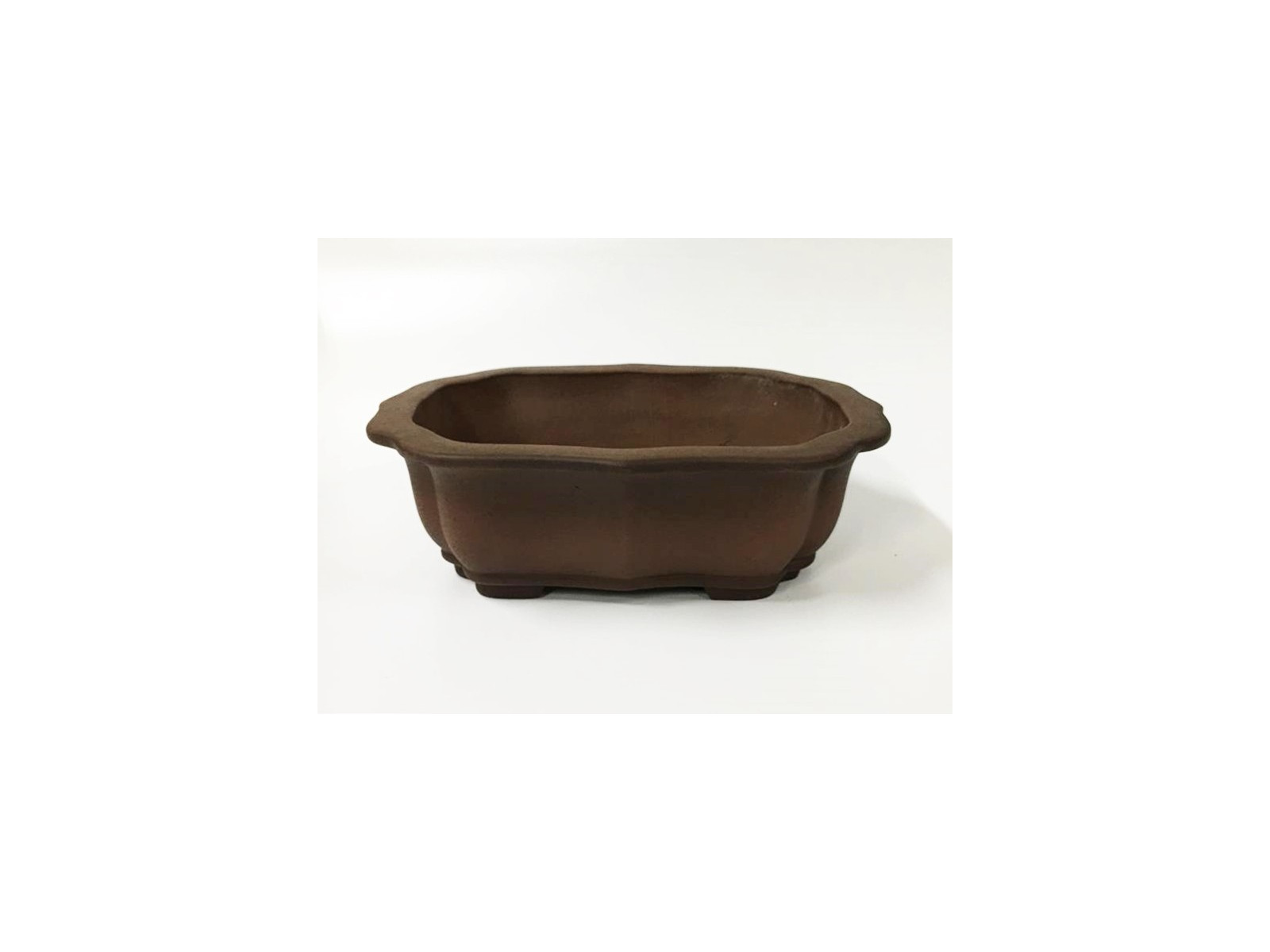 Tiesto ovalado 39 cm Yixing 13172 sin esmaltar bonsai