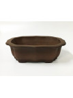 Tiesto ovalado 39 cm Yixing 13172 sin esmaltar bonsai