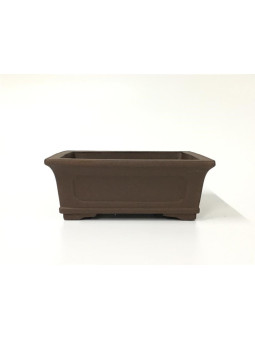 Tiesto rectangular 26 cm Yixing 14606 sin esmaltar bonsai