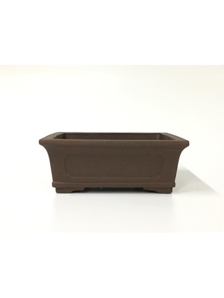 Tiesto rectangular 26 cm Yixing 14606 sin esmaltar bonsai