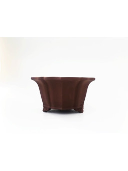 Tiesto redondo 30 cm Yixing 14608 sin esmaltar bonsai