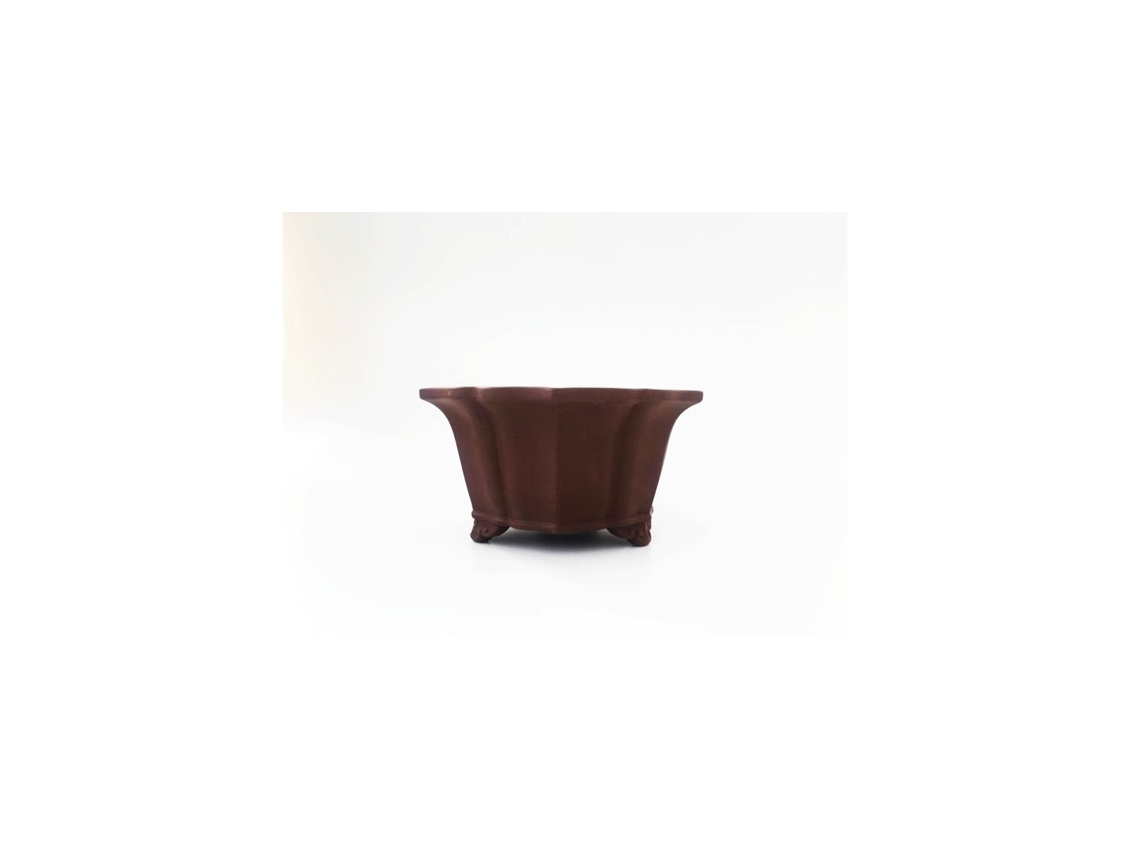 Tiesto redondo 30 cm Yixing 14608 sin esmaltar bonsai