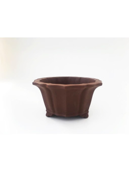 Tiesto redondo 30 cm Yixing 14608 sin esmaltar bonsai