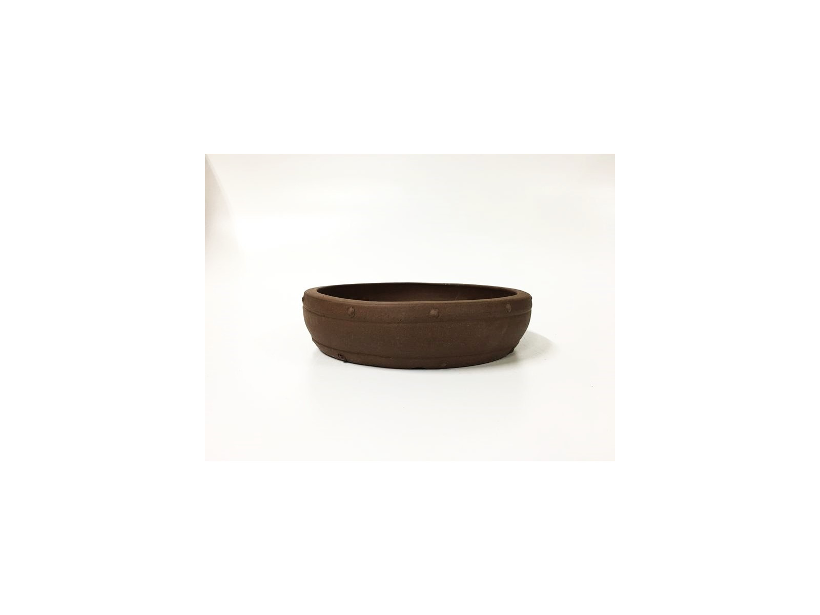 Tiesto redondo 25 cm Yixing 14345 sin esmaltar bonsai