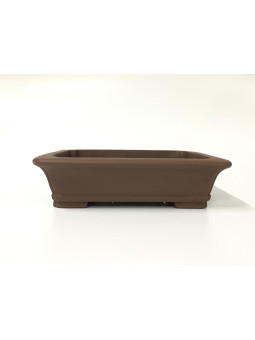 Tiesto rectangular 25 cm Yixing 13441 sin esmaltar bonsai