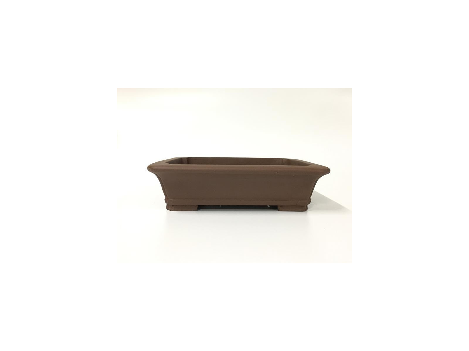 Tiesto rectangular 25 cm Yixing 13441 sin esmaltar bonsai
