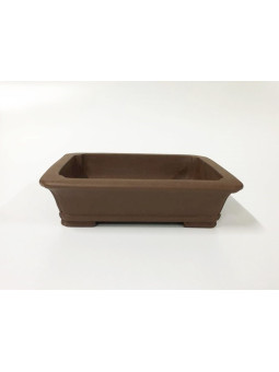 Tiesto rectangular 25 cm Yixing 13441 sin esmaltar bonsai