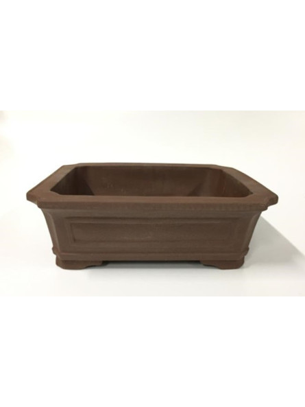Tiesto rectangular 35 cm Yixing 12753 sin esmaltar bonsai