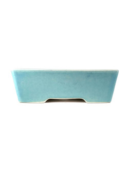 Tiesto rectangular 15 cm Yixing celeste CPA51
