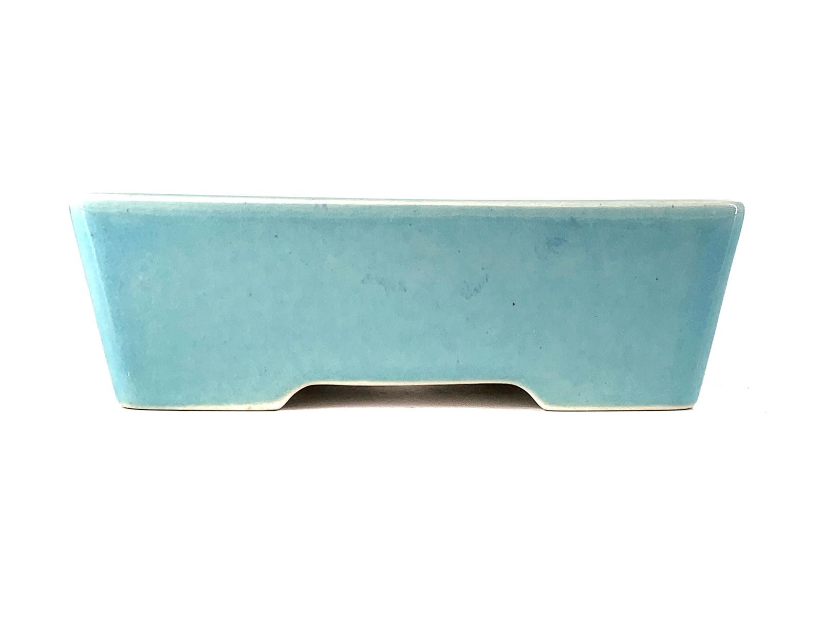 Tiesto rectangular 15 cm Yixing celeste CPA51