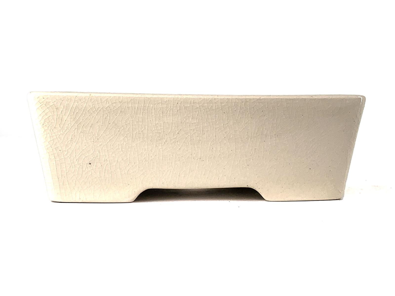 Tiesto rectangular 15 cm Yixing crema CPA52