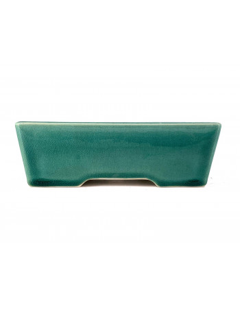 Tiesto rectangular 15 cm Yixing verde CPA50