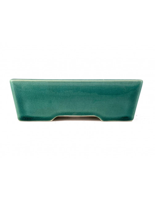 Tiesto rectangular 15 cm Yixing verde CPA50