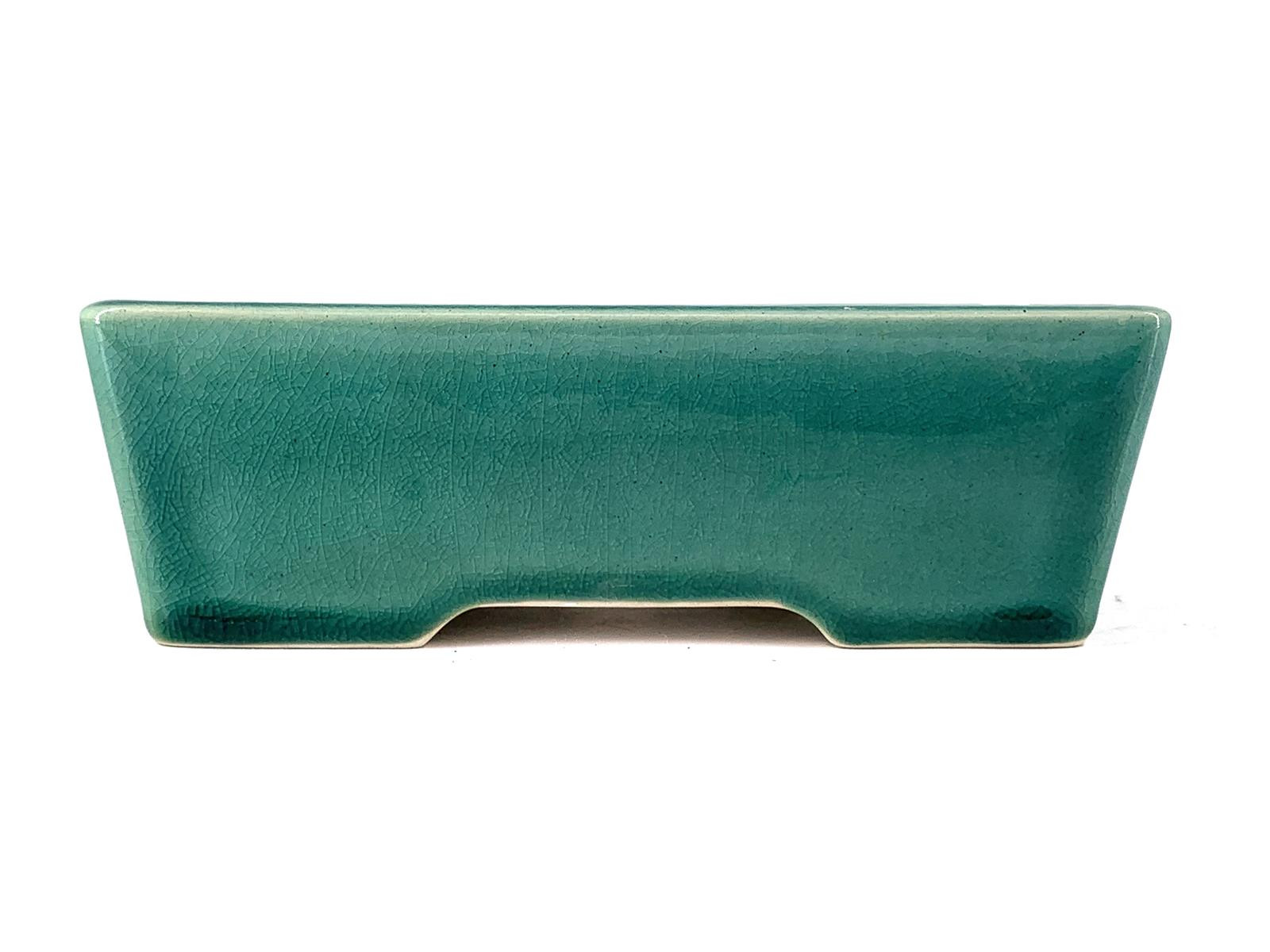 Tiesto rectangular 15 cm Yixing verde CPA50