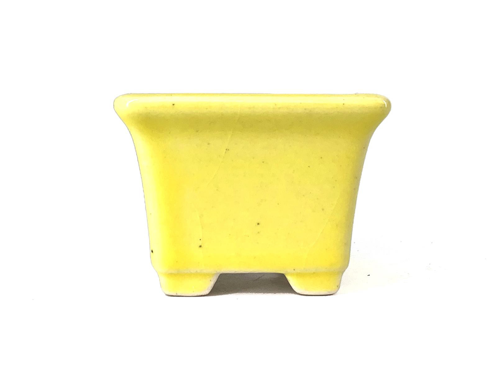 Tiesto cuadrado 5 cm Yixing amarillo CPA38